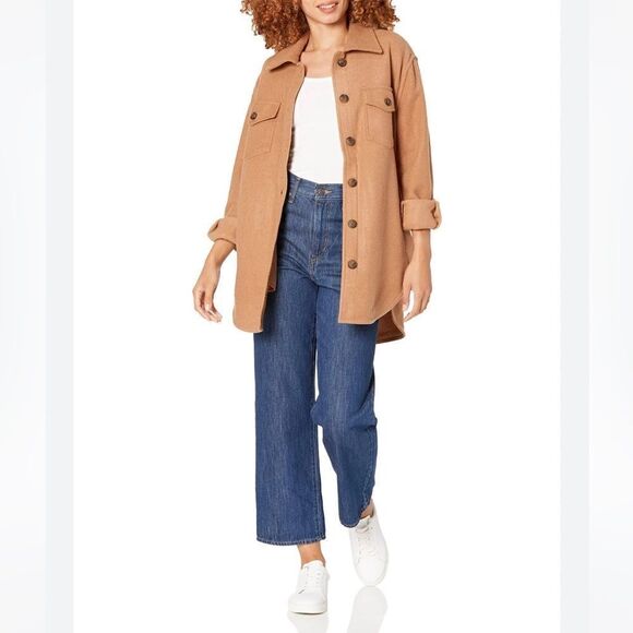 NEW $128 LETS GET LOST WOOL BLEND SHACKET XS - Picture 5 of 5